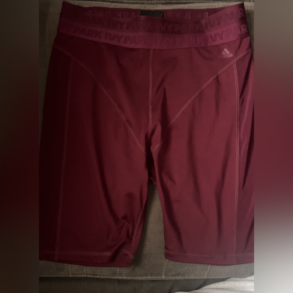 IVY PARK Adidas Burgundy Biker Shorts